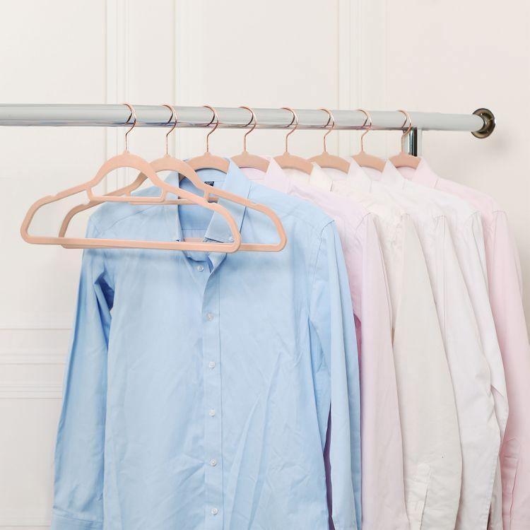 0.2-Inch Thick Hangers Light Pink, Rose Gold FredCo