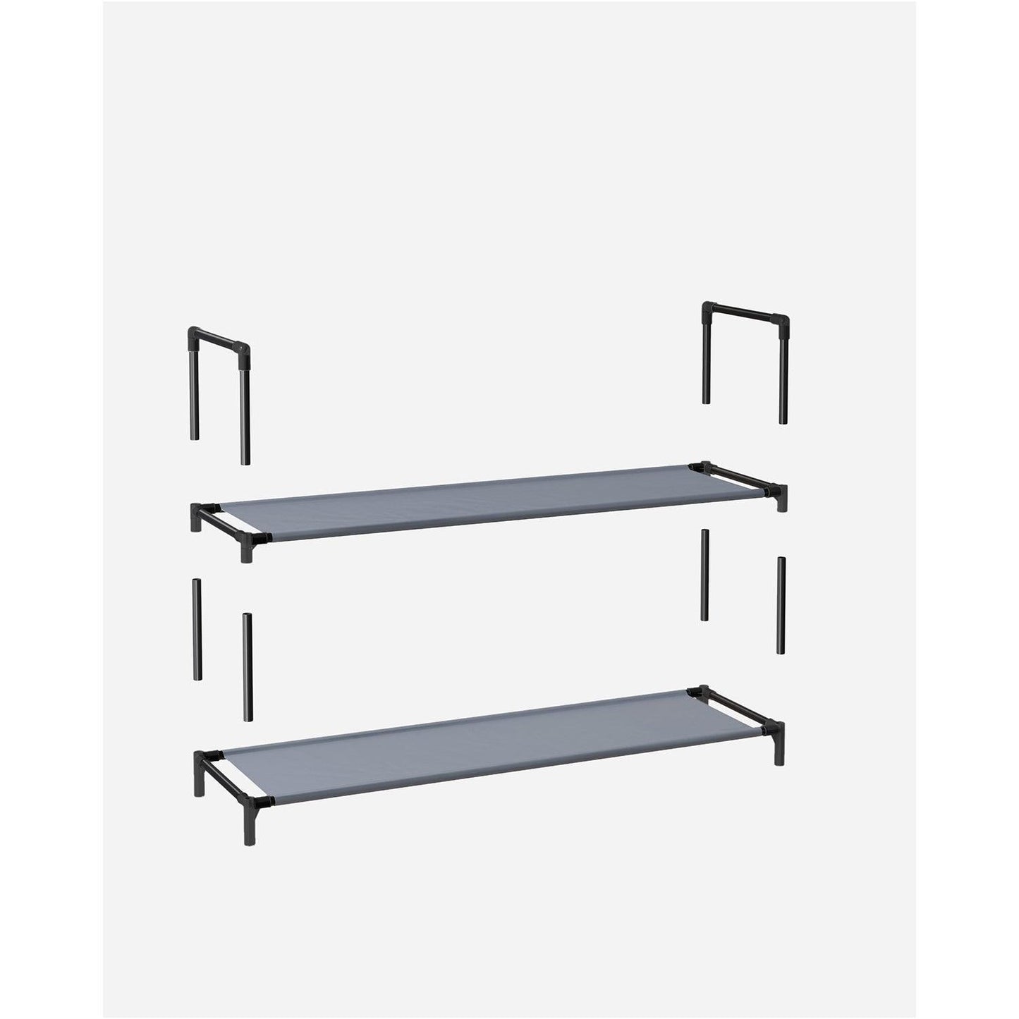 10-Tier Shoe Rack 11 x 17.7 x 68.1 Inches FredCo
