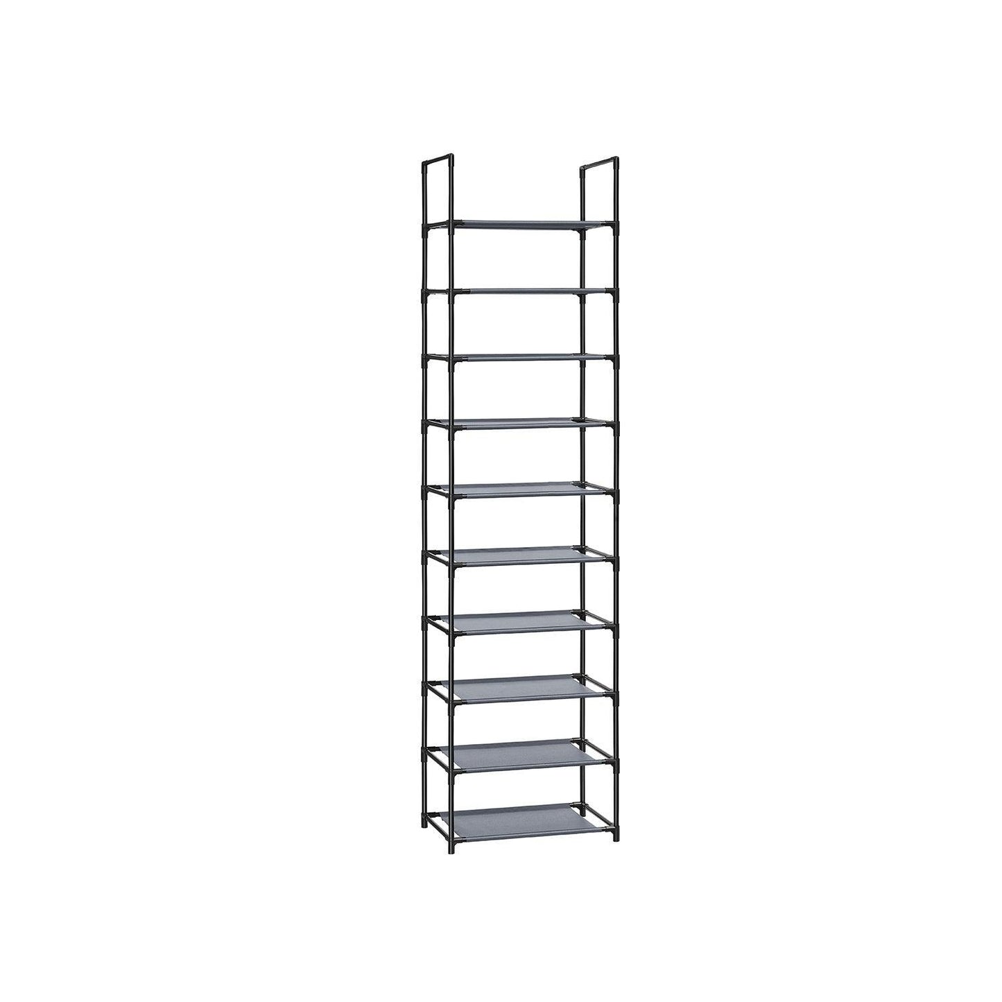 10-Tier Shoe Rack 11 x 17.7 x 68.1 Inches FredCo