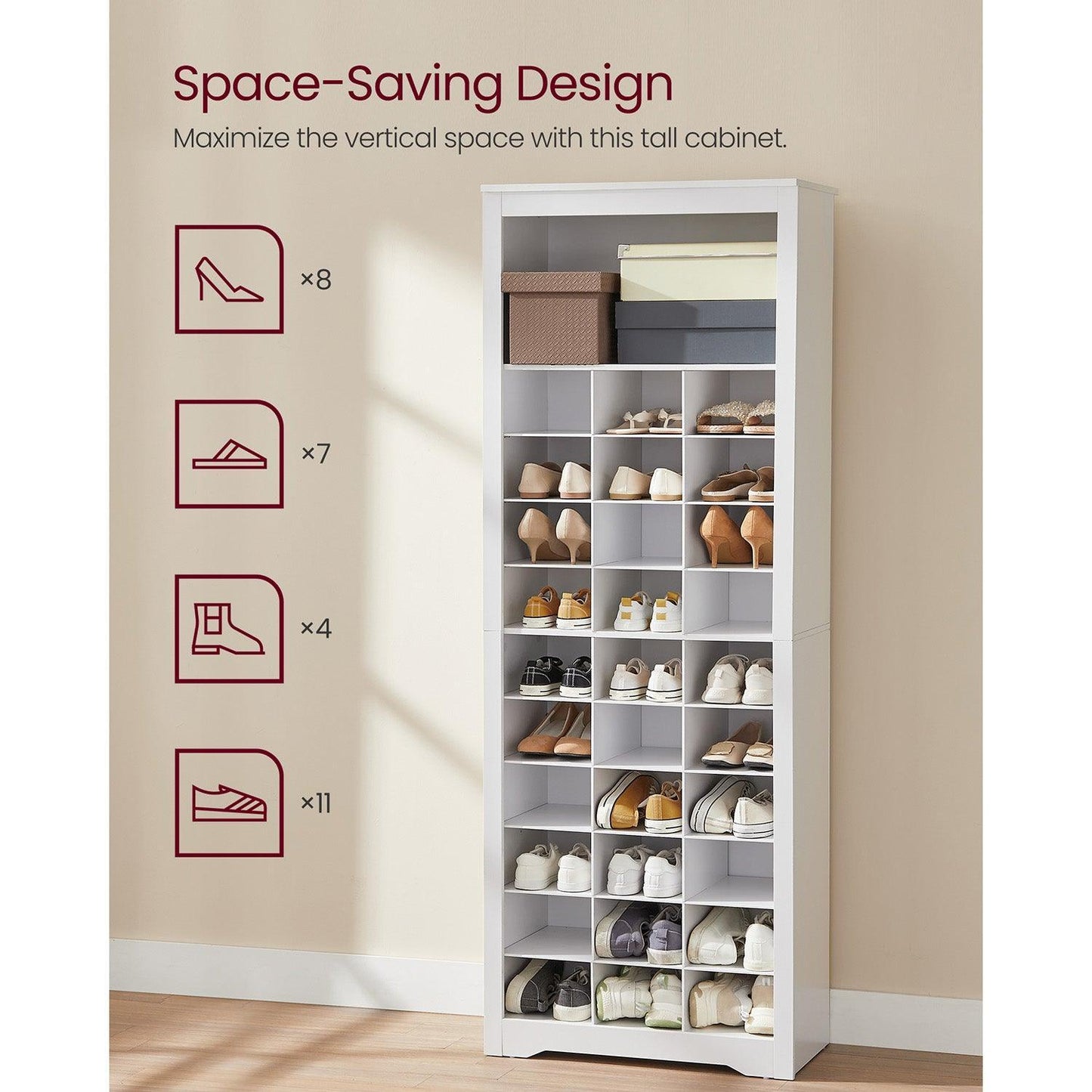 10-Tier Shoe Rack Organizer FredCo