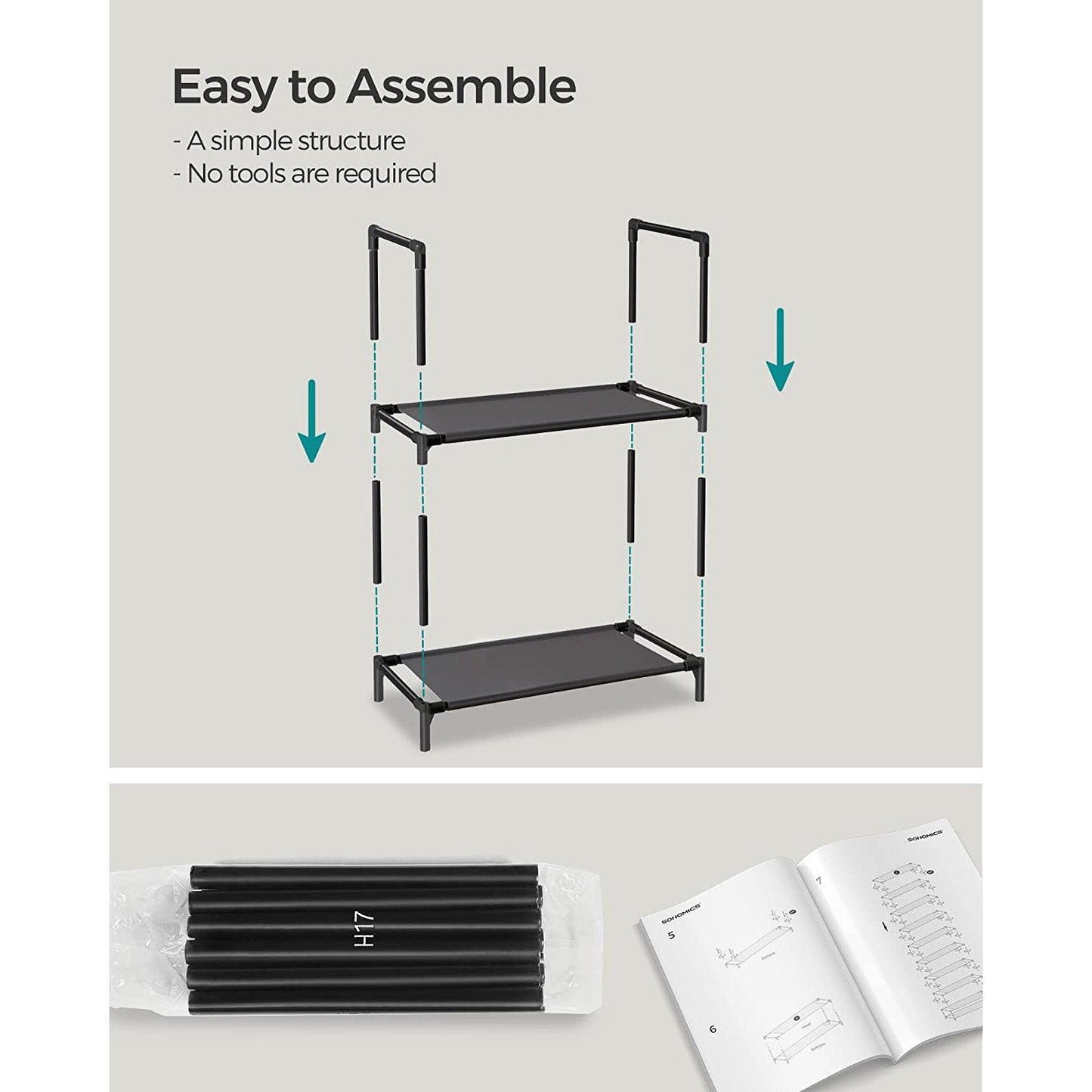 10-Tier Shoe Shelf FredCo