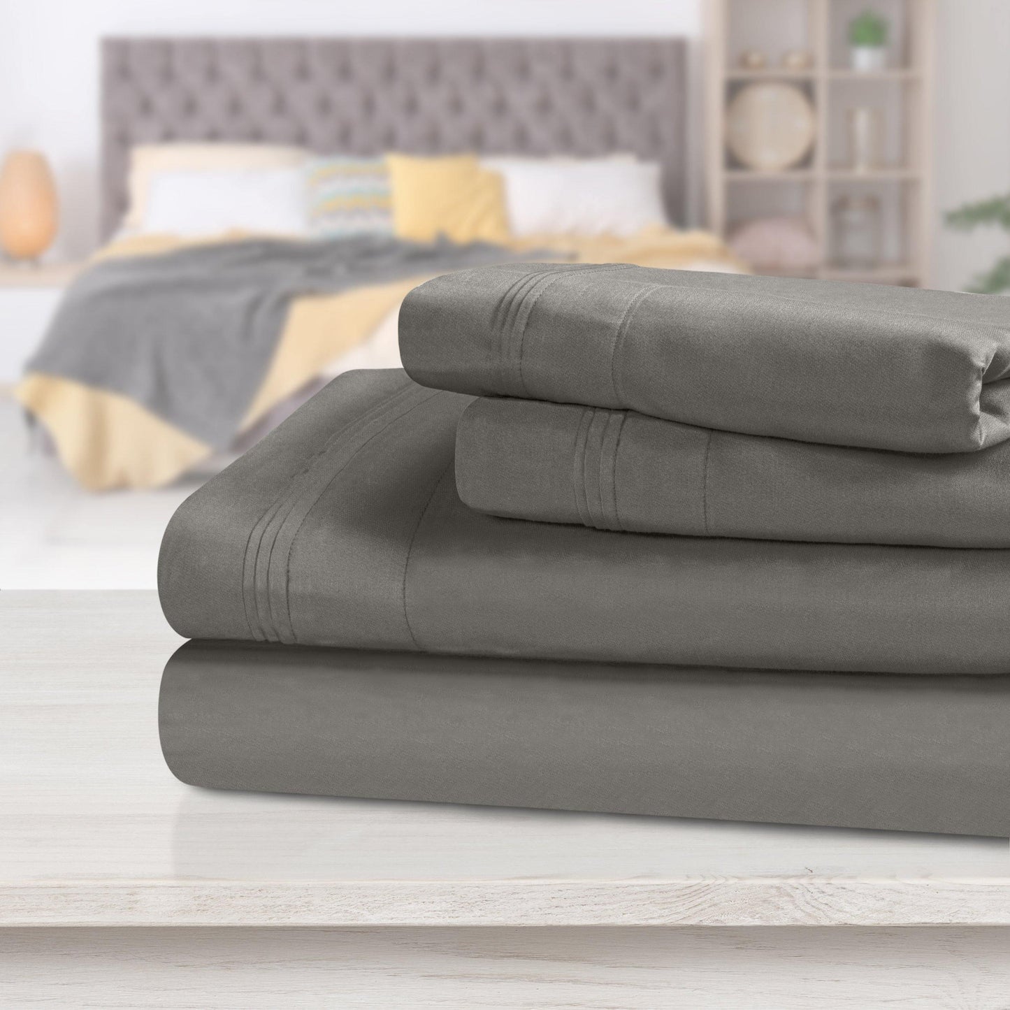 1000 Thread Count 100% Egyptian Cotton Solid Sheet Set FredCo