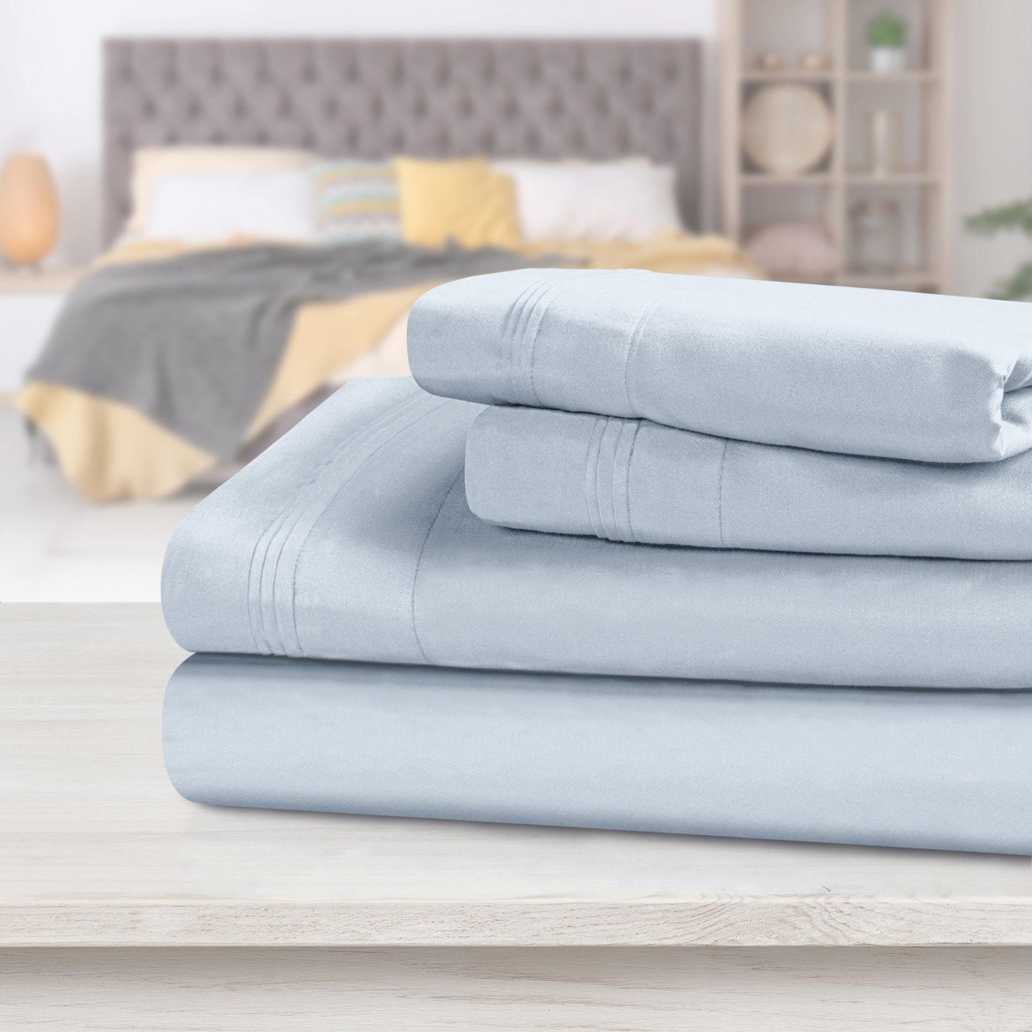 1000 Thread Count 100% Egyptian Cotton Solid Sheet Set FredCo