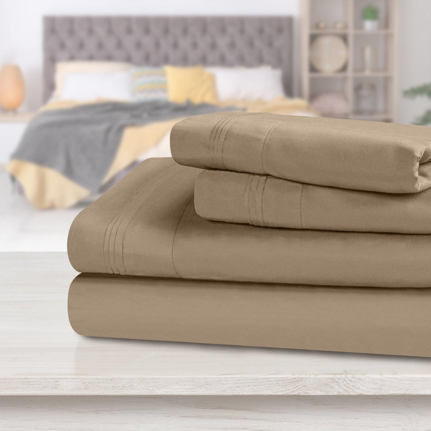 1000 Thread Count 100% Egyptian Cotton Solid Sheet Set FredCo