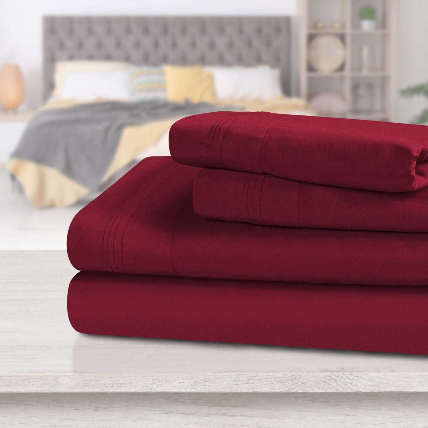 1000 Thread Count 100% Egyptian Cotton Solid Sheet Set FredCo