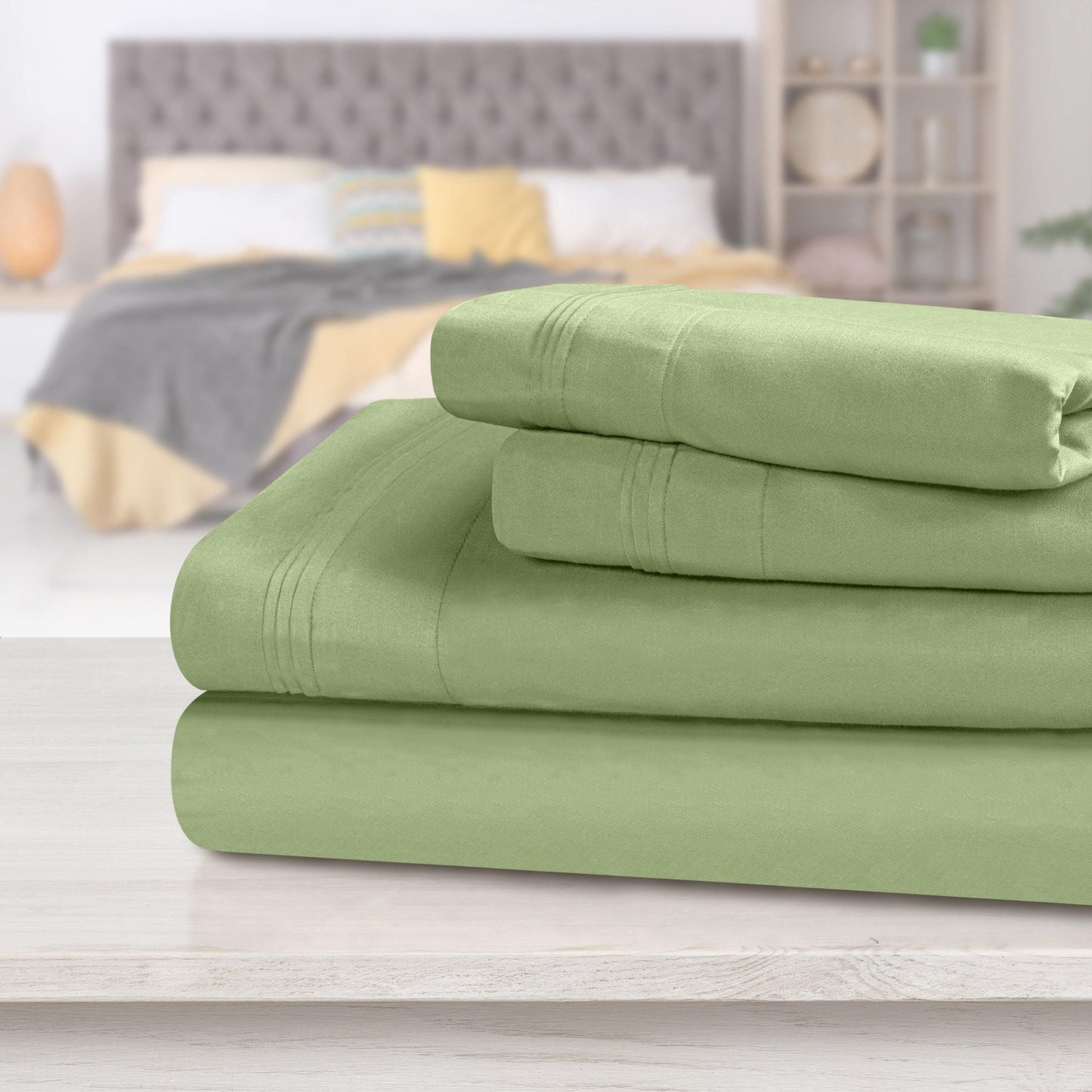1000 Thread Count 100% Egyptian Cotton Solid Sheet Set FredCo