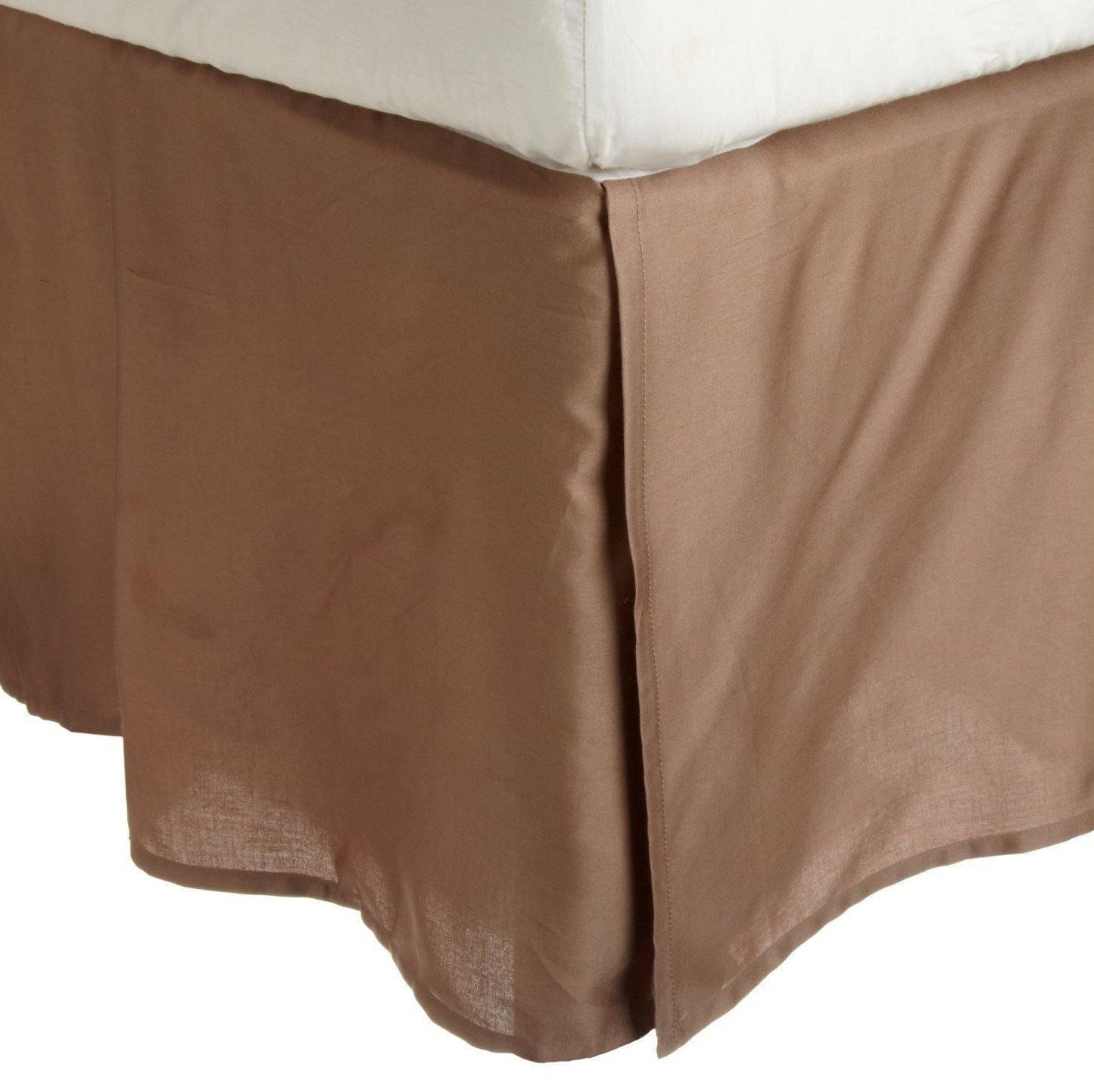 100% Egyptian Cotton Chic Solid Bed Skirt Split Corners FredCo