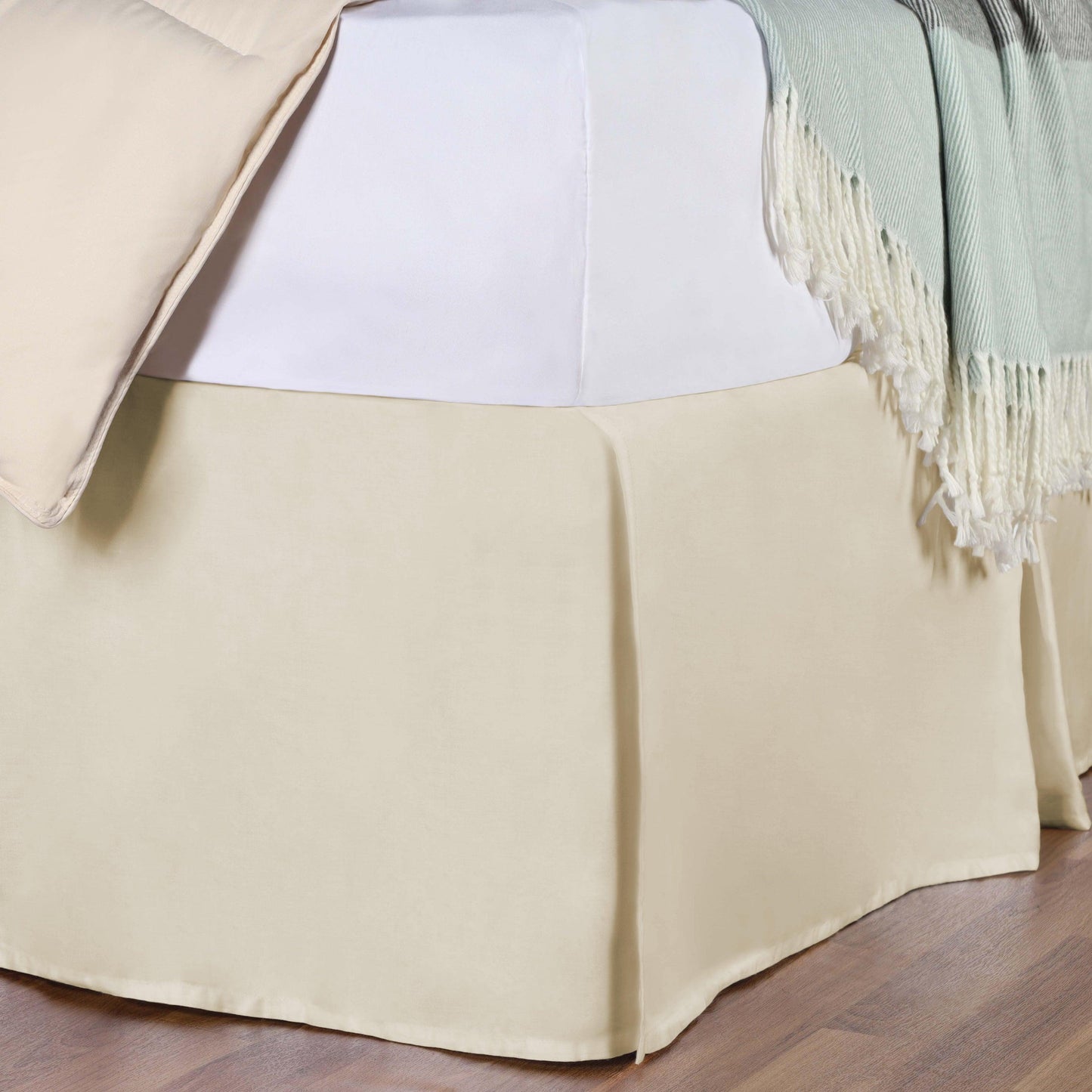 100% Egyptian Cotton Chic Solid Bed Skirt Split Corners FredCo