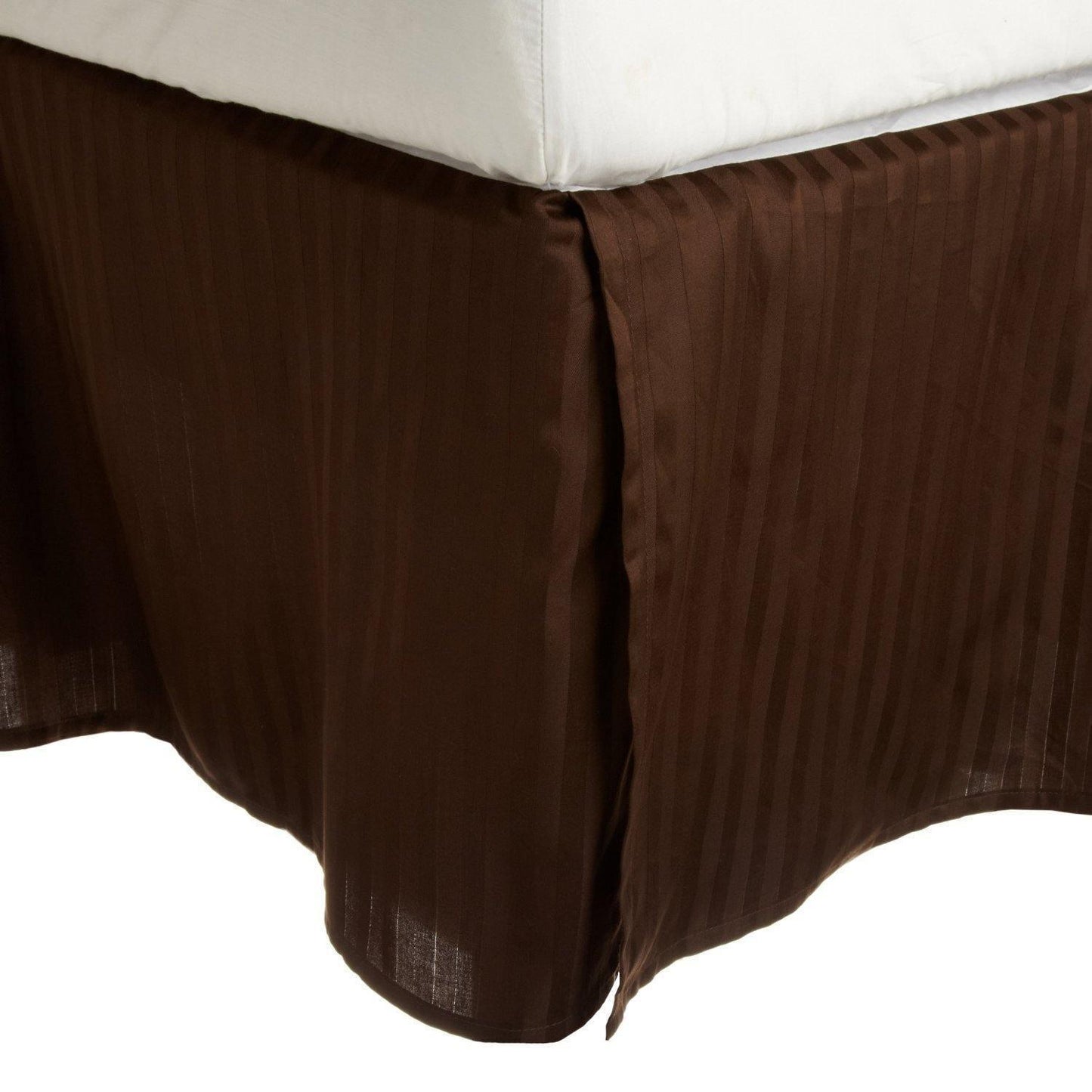 100% Egyptian Cotton Chic Solid Bed Skirt Split Corners FredCo