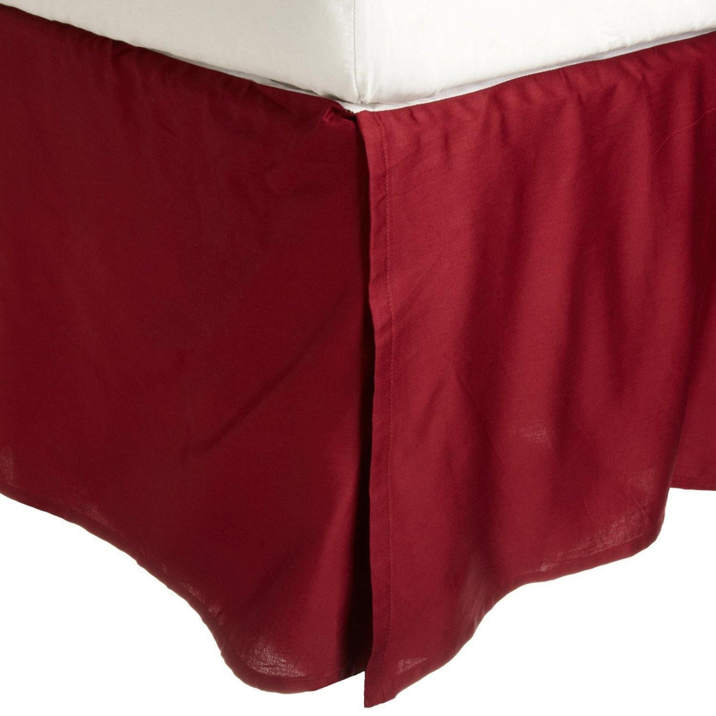 100% Egyptian Cotton Chic Solid Bed Skirt Split Corners FredCo