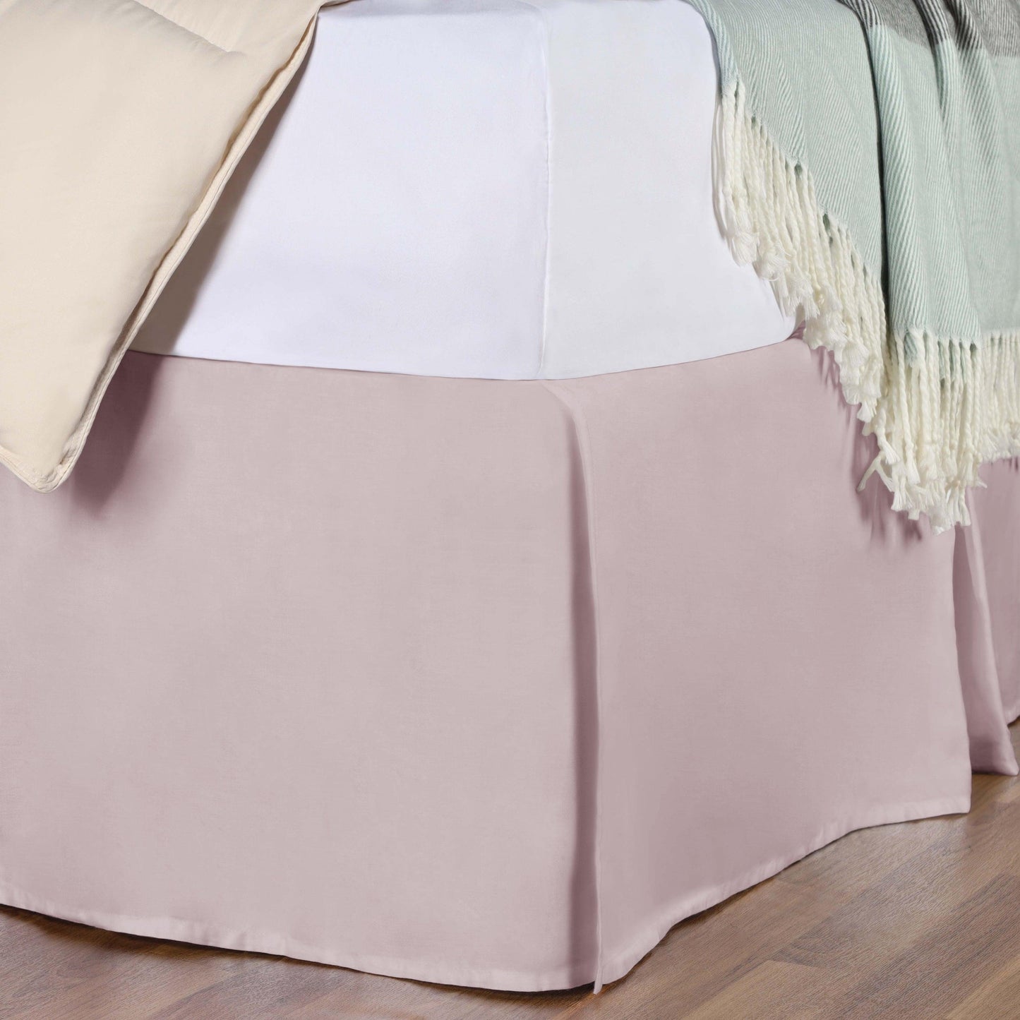 100% Egyptian Cotton Chic Solid Bed Skirt Split Corners FredCo