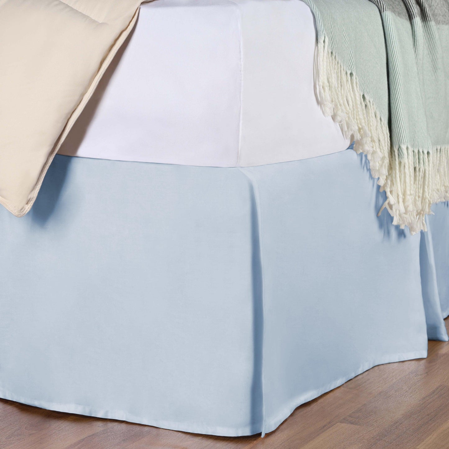 100% Egyptian Cotton Chic Solid Bed Skirt Split Corners FredCo
