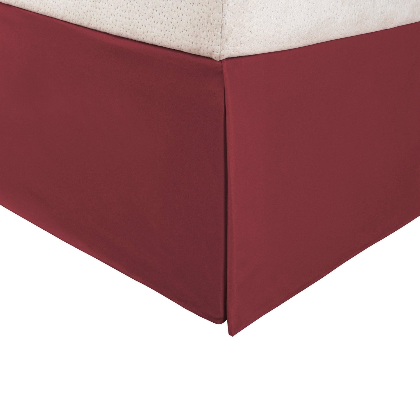 100% Microfiber Bed Skirt with 15" Drop Length and Inverted Box Pleats FredCo