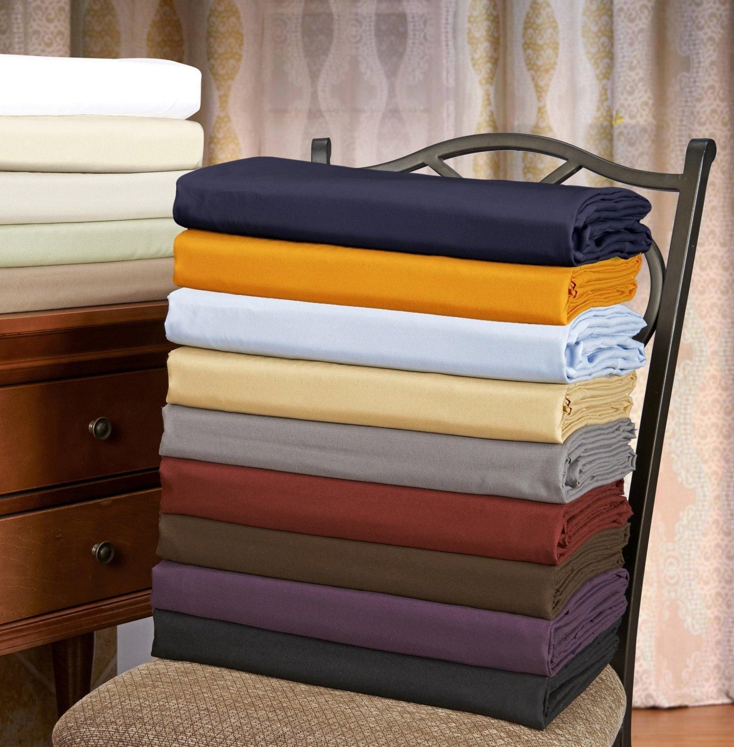 100% Microfiber Bed Skirt with 15" Drop Length and Inverted Box Pleats FredCo