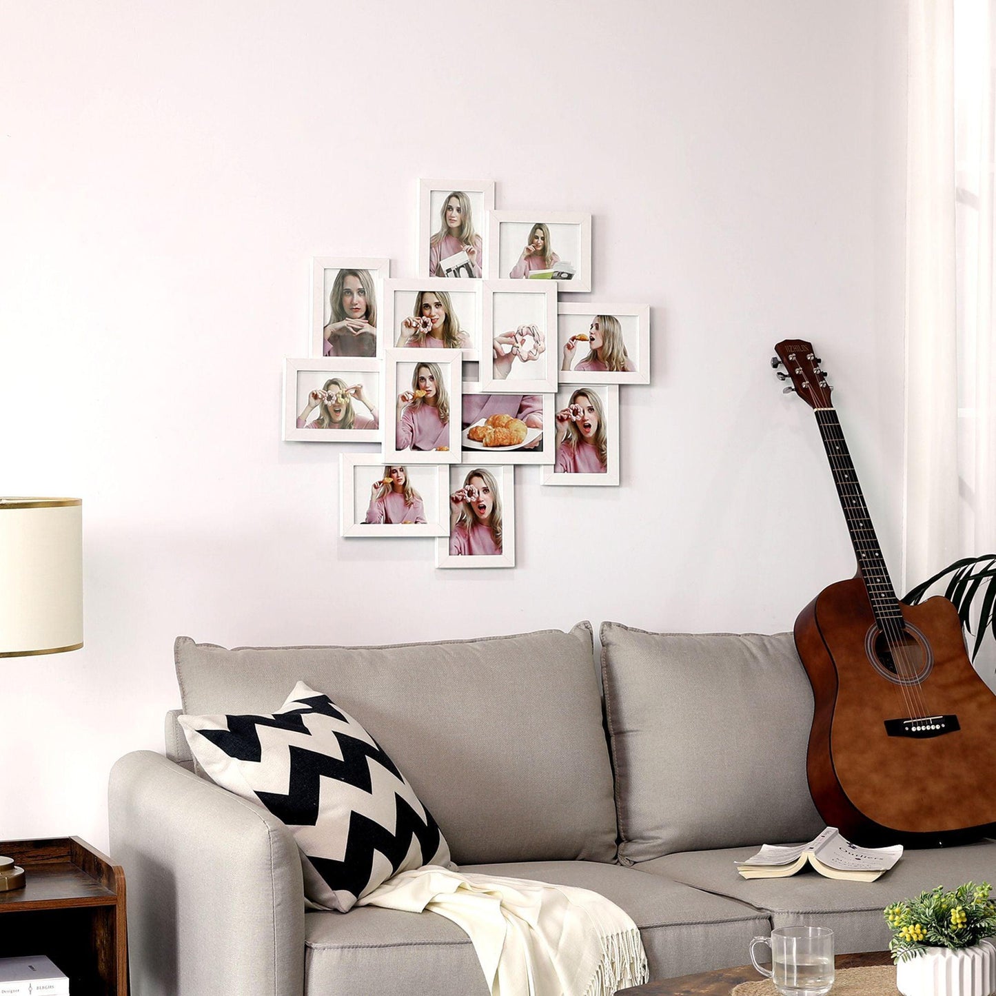 12-Pack 4X6 Collage Picture Frames White FredCo