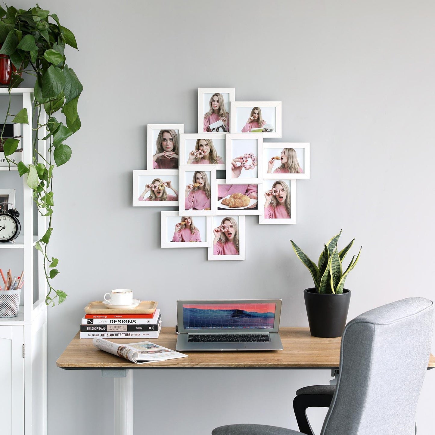 12-Pack 4X6 Collage Picture Frames White FredCo