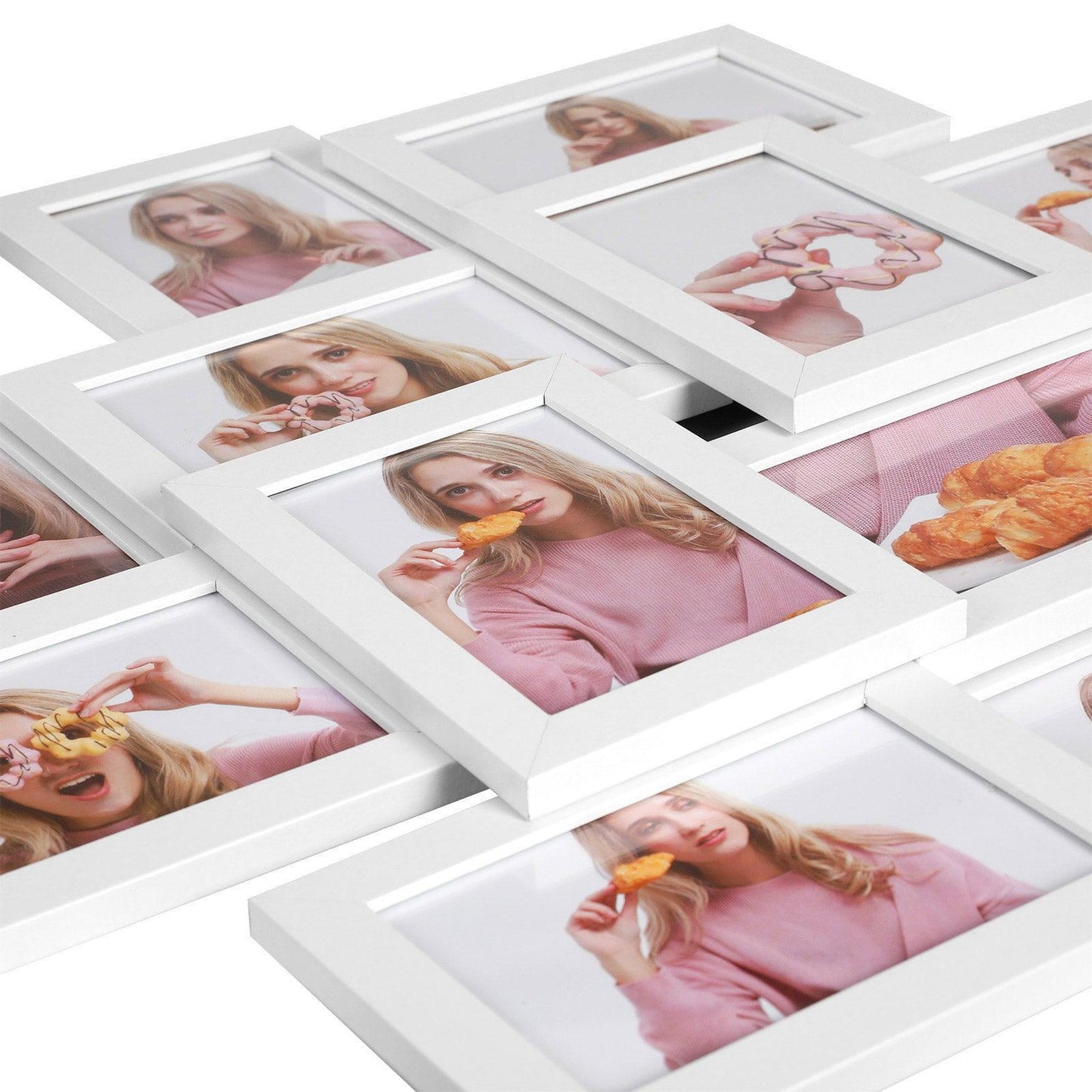 12-Pack 4X6 Collage Picture Frames White FredCo
