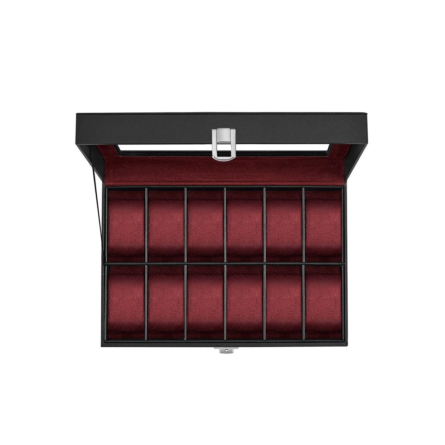 12-Slot Watch Case Black and Red FredCo