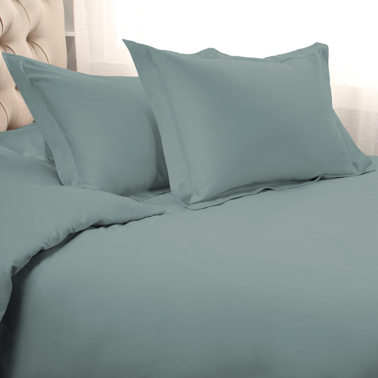 1200-Thread Count 100% Egyptian Cotton Exquisite Solid Duvet Cover Set FredCo