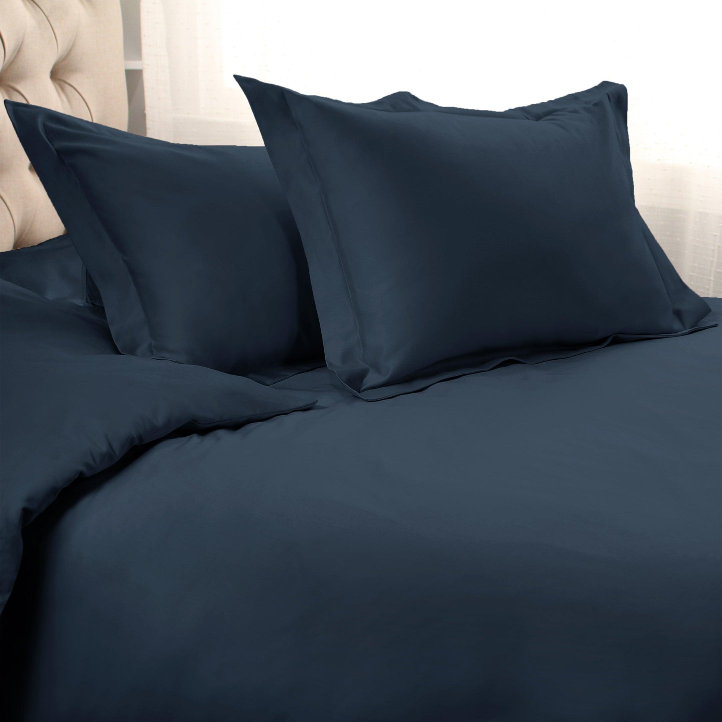 1200-Thread Count 100% Egyptian Cotton Exquisite Solid Duvet Cover Set FredCo