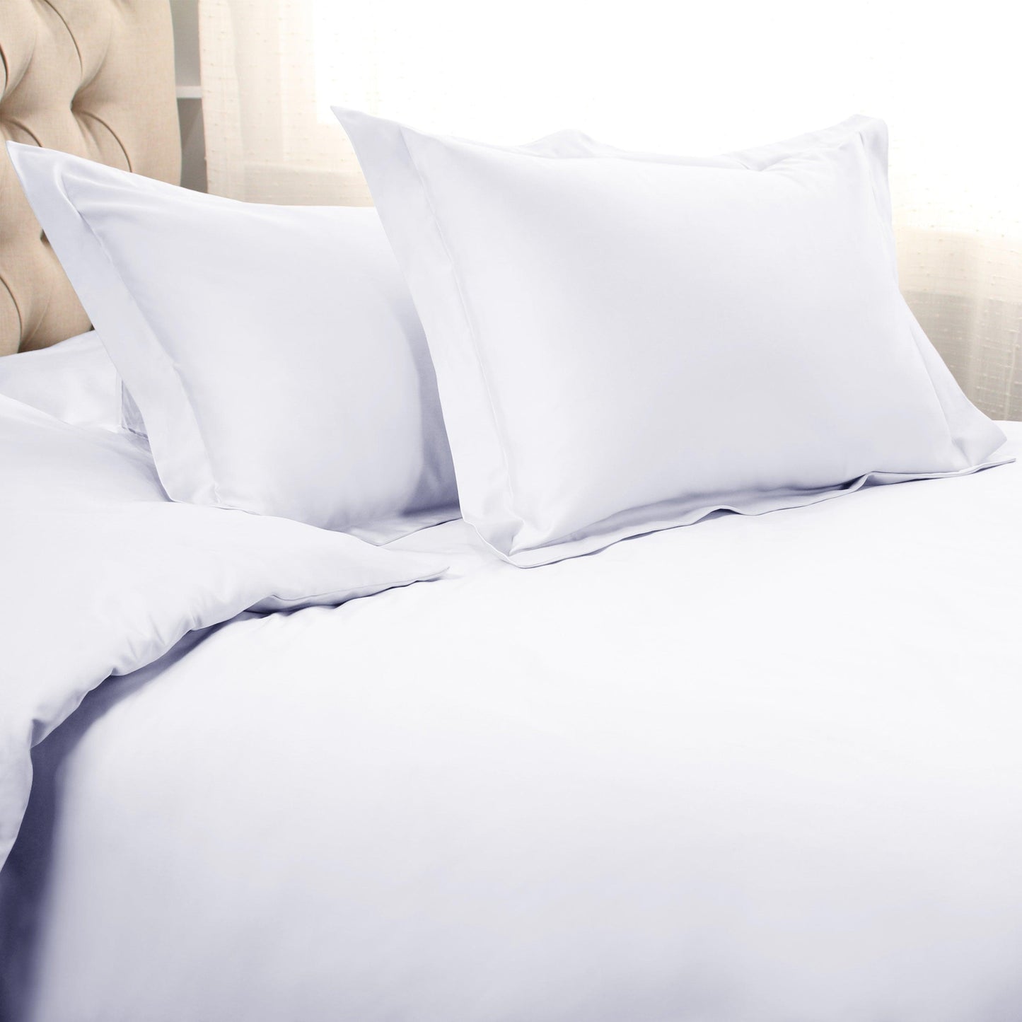 1200-Thread Count 100% Egyptian Cotton Exquisite Solid Duvet Cover Set FredCo