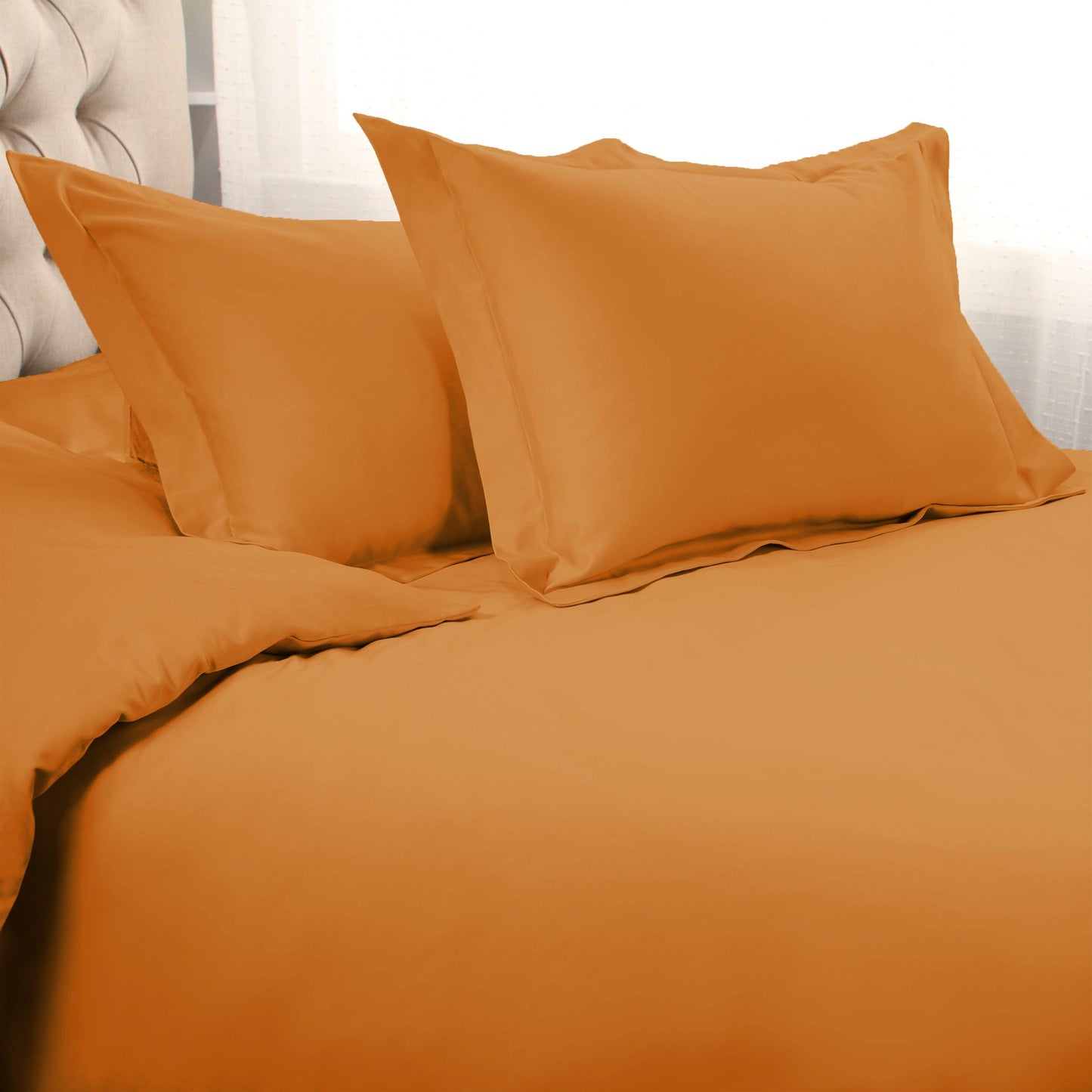 1200-Thread Count 100% Egyptian Cotton Exquisite Solid Duvet Cover Set FredCo