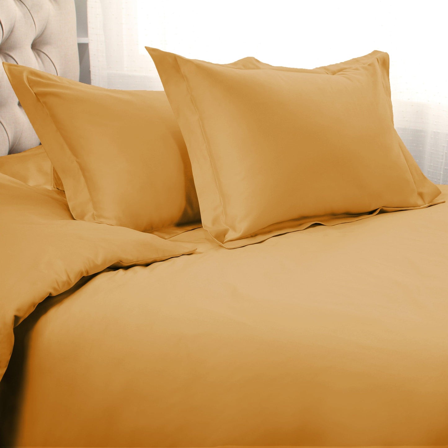 1200-Thread Count 100% Egyptian Cotton Exquisite Solid Duvet Cover Set FredCo