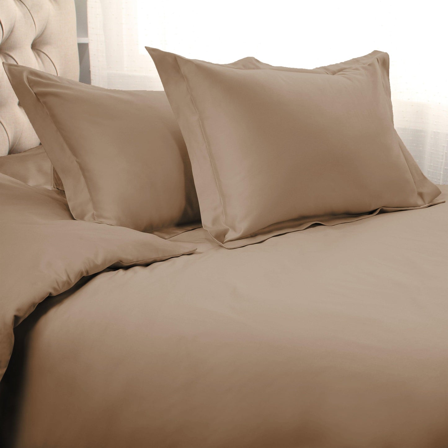 1200-Thread Count 100% Egyptian Cotton Exquisite Solid Duvet Cover Set FredCo