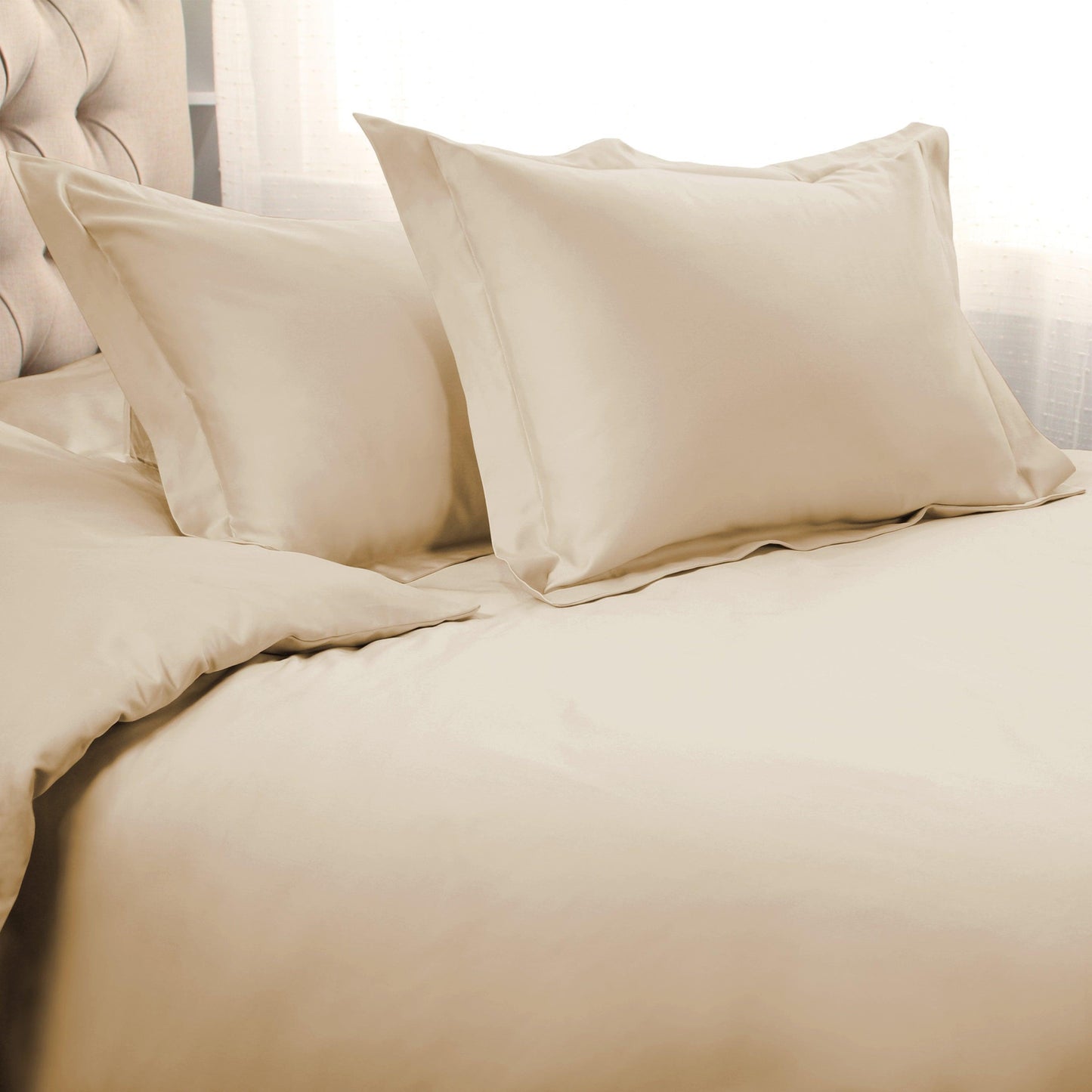 1200-Thread Count 100% Egyptian Cotton Exquisite Solid Duvet Cover Set FredCo