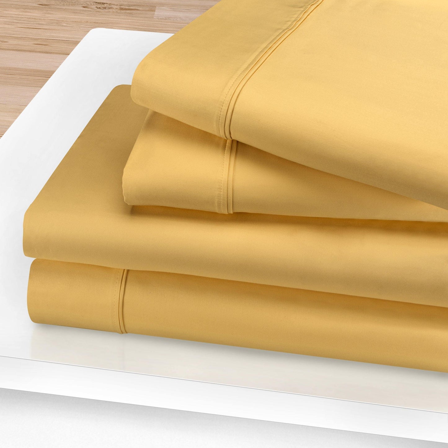 1200-Thread Count 100% Egyptian Cotton Plush Deep Pocket Sheet Set FredCo