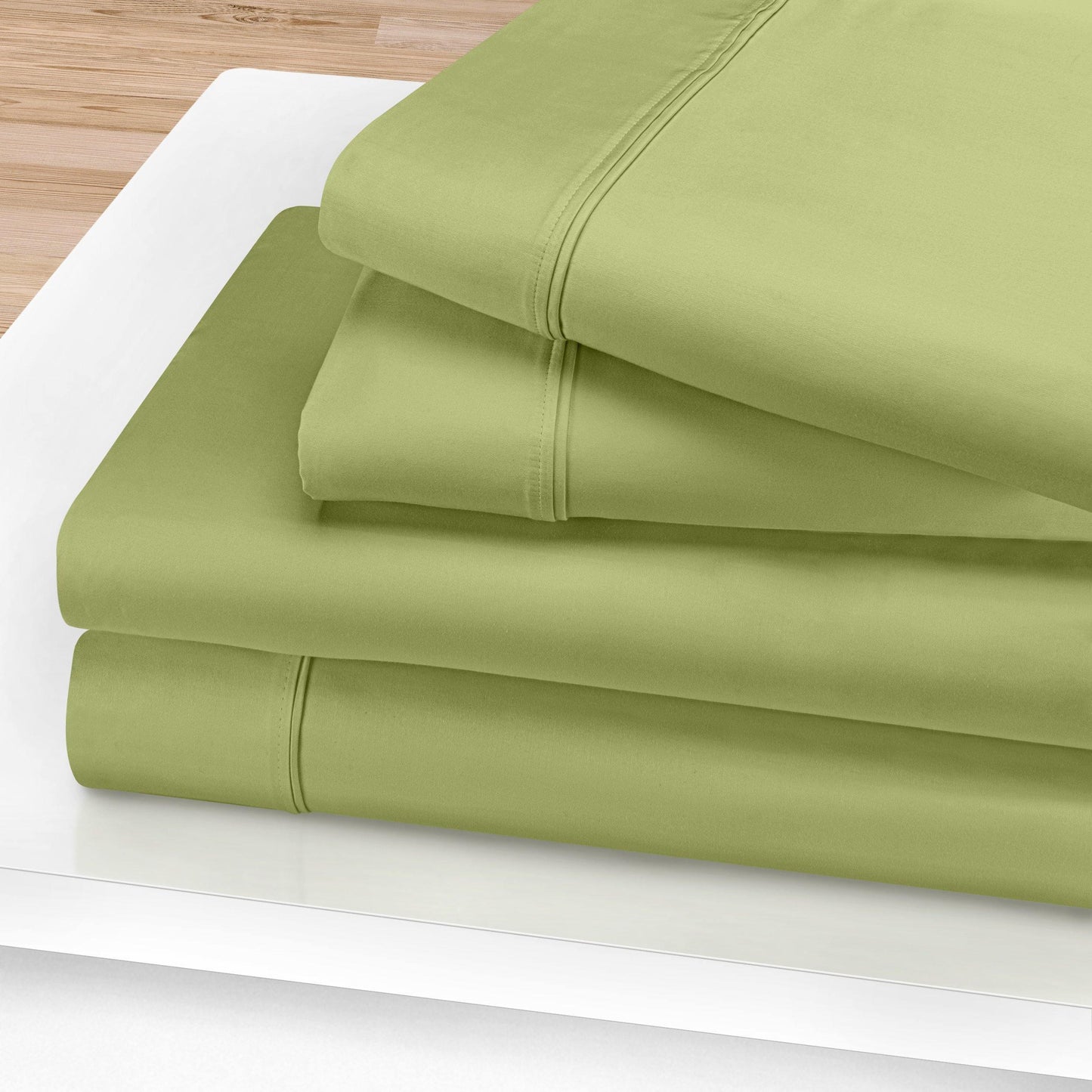 1200-Thread Count 100% Egyptian Cotton Plush Deep Pocket Sheet Set FredCo