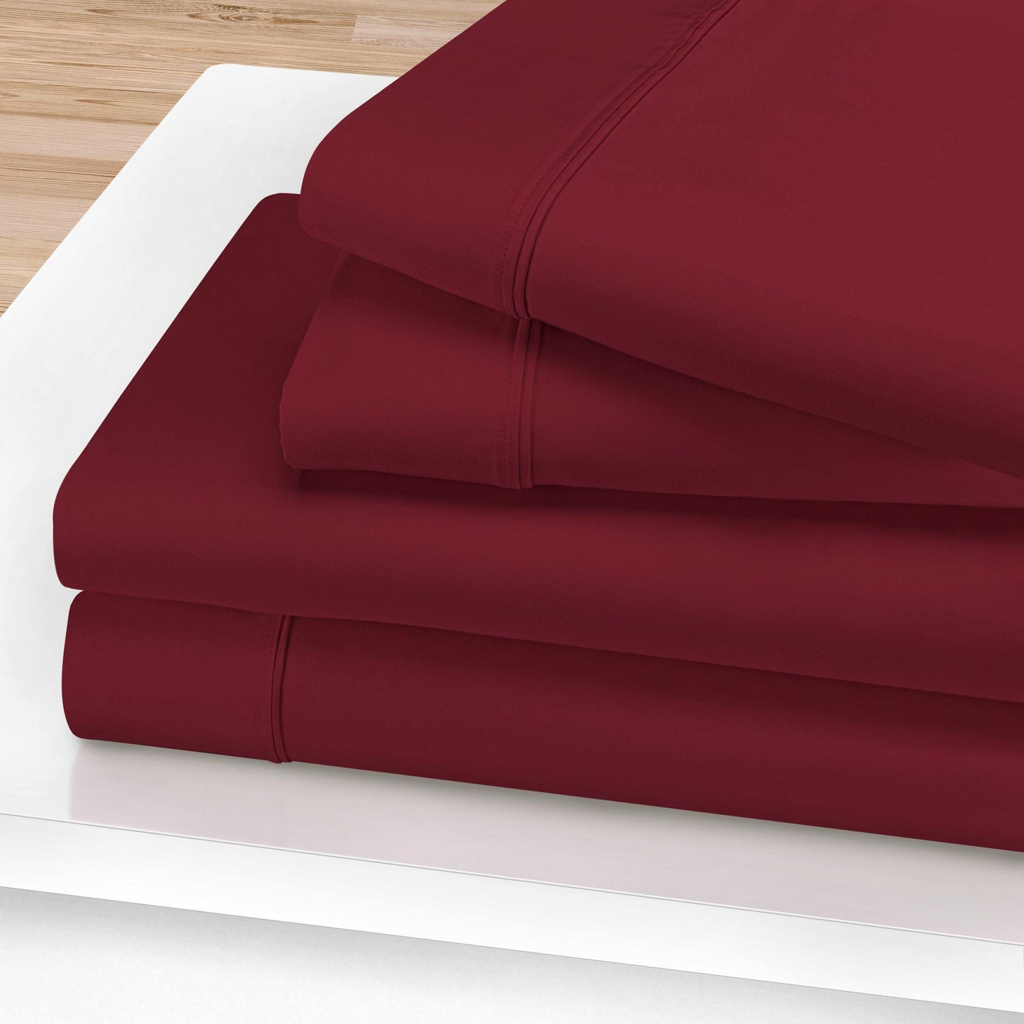 1200-Thread Count 100% Egyptian Cotton Plush Deep Pocket Sheet Set FredCo