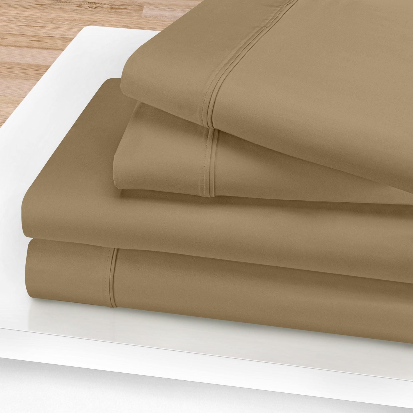 1200-Thread Count 100% Egyptian Cotton Plush Deep Pocket Sheet Set FredCo