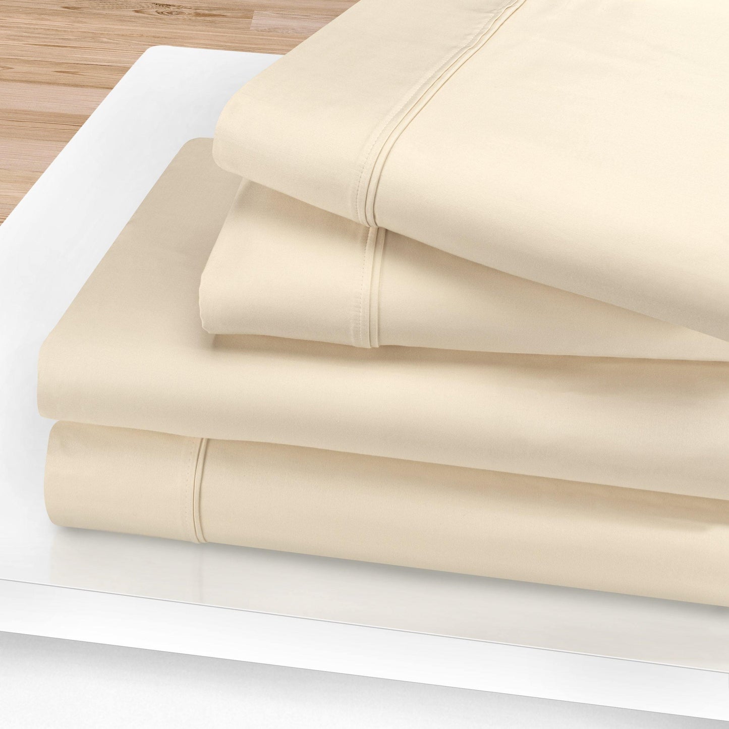 1200-Thread Count 100% Egyptian Cotton Plush Deep Pocket Sheet Set FredCo