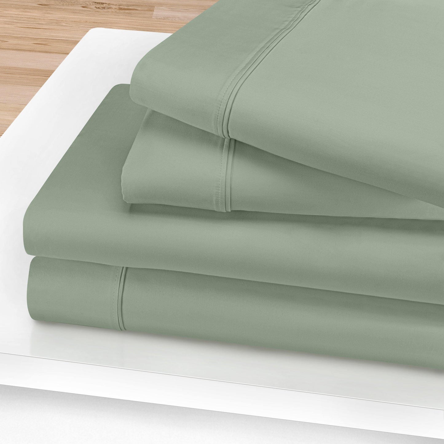 1200-Thread Count 100% Egyptian Cotton Plush Deep Pocket Sheet Set FredCo