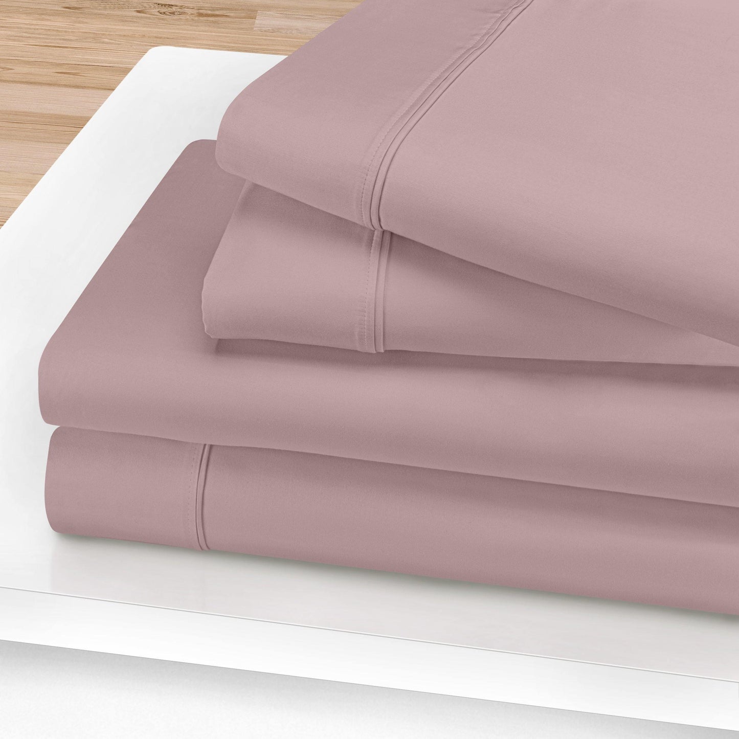 1200-Thread Count 100% Egyptian Cotton Plush Deep Pocket Sheet Set FredCo