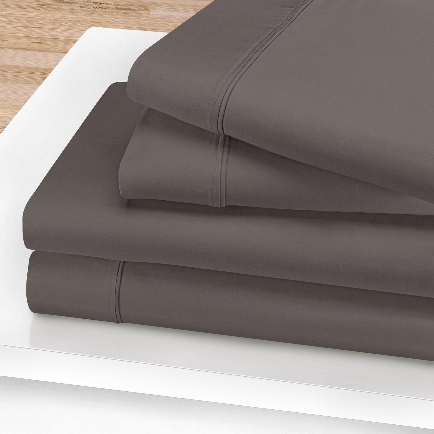 1200-Thread Count 100% Egyptian Cotton Plush Deep Pocket Sheet Set FredCo
