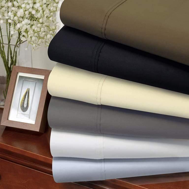 1200-Thread-Count Pillowcases Set, Cotton Blend, 8 Colors FredCo