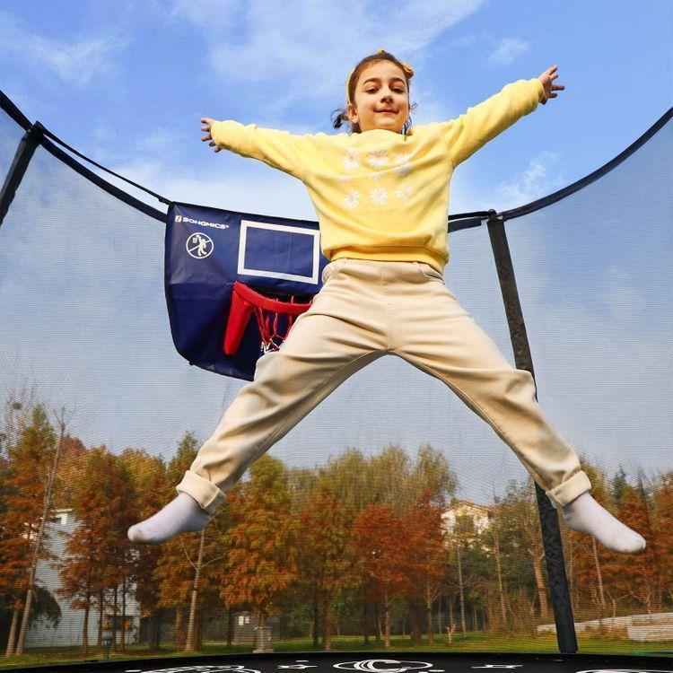 12FT Blue and Black Outdoor Trampoline FredCo