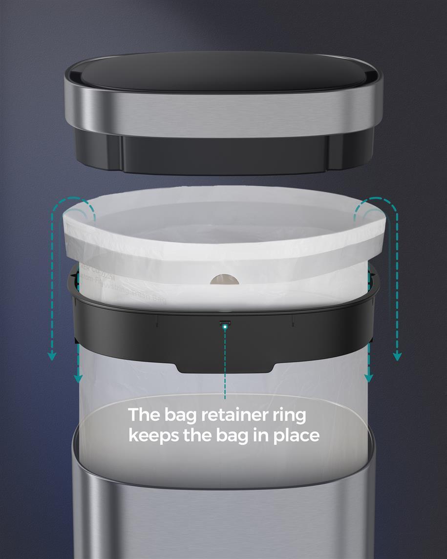 13 Gallon Motion Sensor Trash Can FredCo