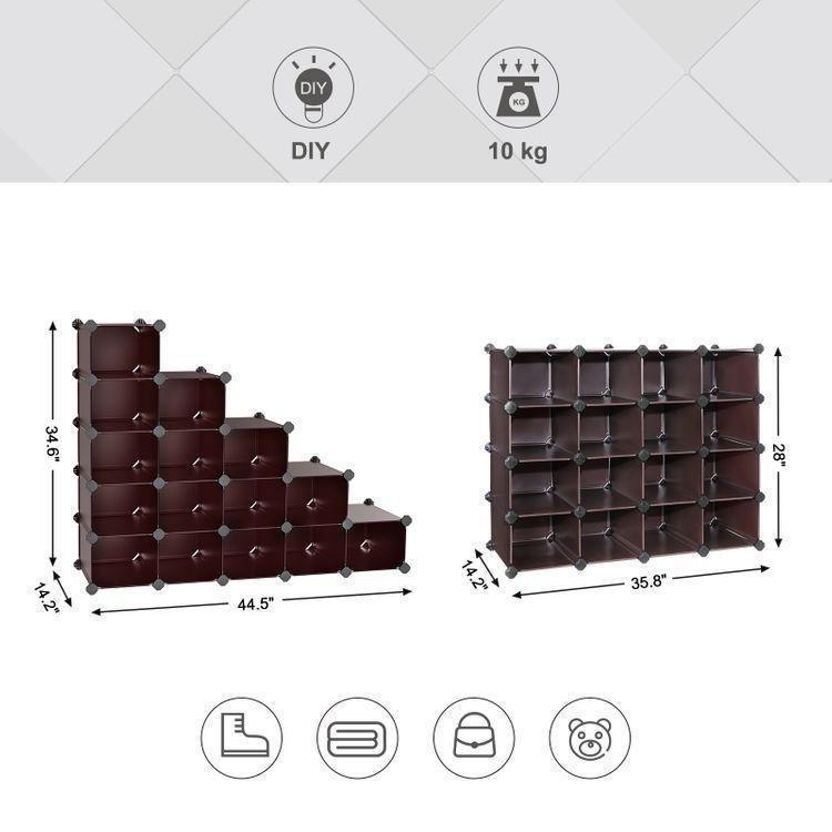15 Cubes Shoe Rack FredCo