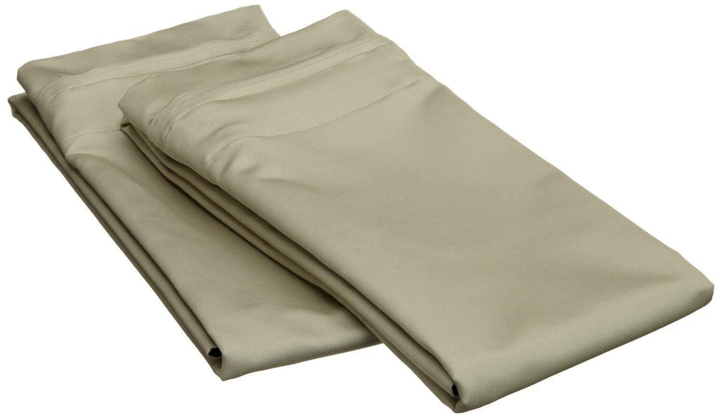 1500-Thread Count 100% Egyptian Cotton Luxurious Solid Pillowcase Set FredCo