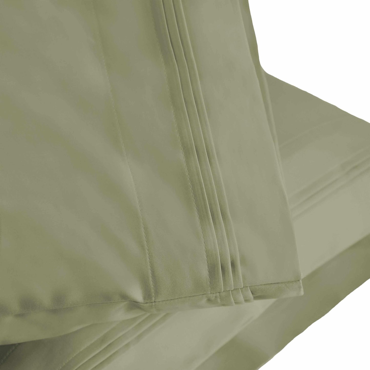 1500-Thread Count 100% Egyptian Cotton Luxurious Solid Pillowcase Set FredCo