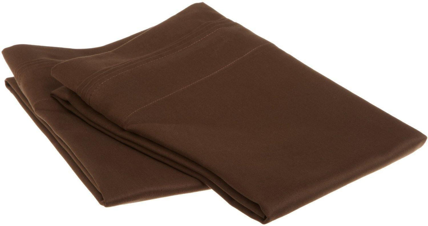 1500-Thread Count 100% Egyptian Cotton Luxurious Solid Pillowcase Set FredCo