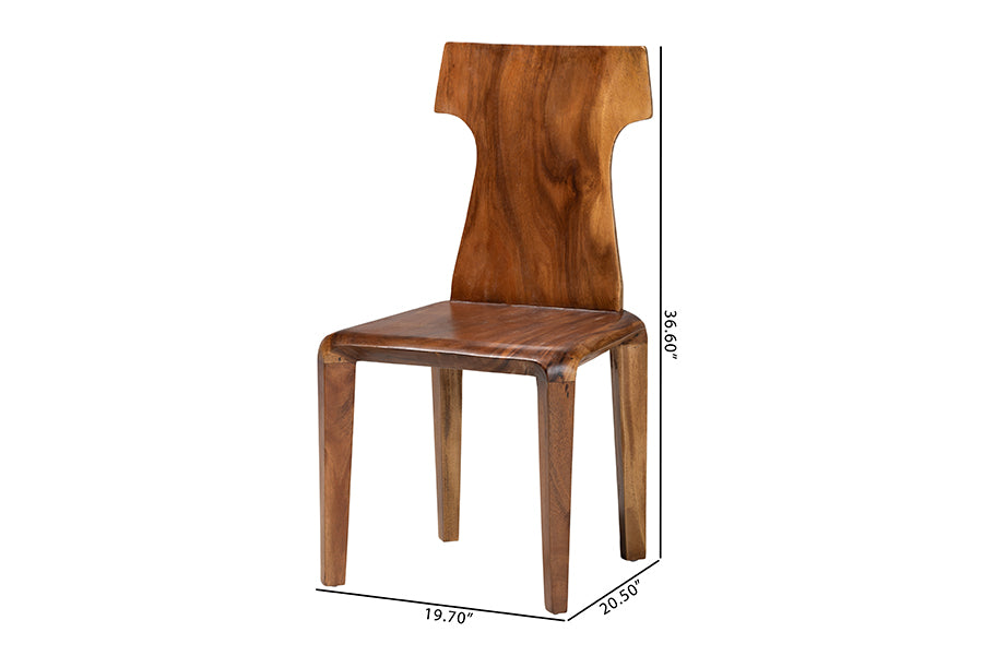 bali & pari Larissa Suar Wood Dining Chair
