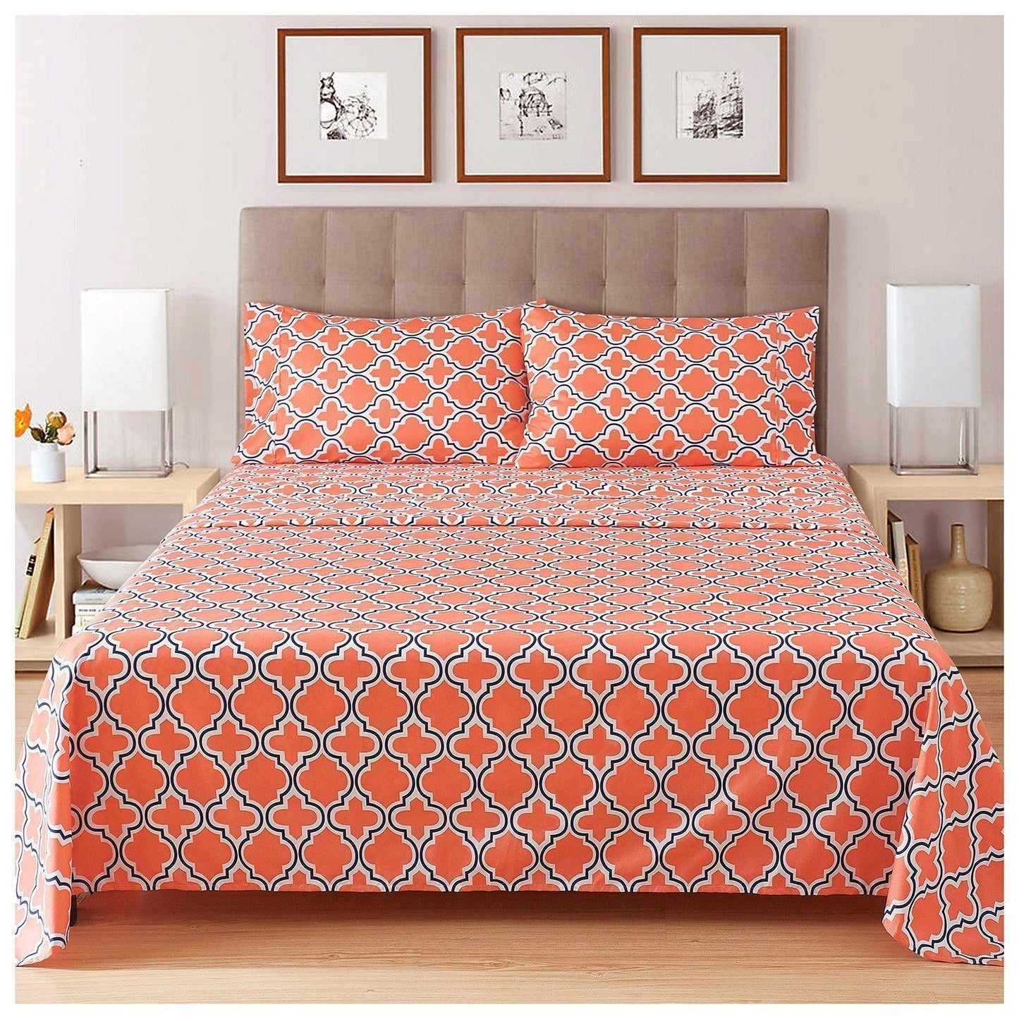 1800 Series Wrinkle Resistant Trellis Sheet Set FredCo