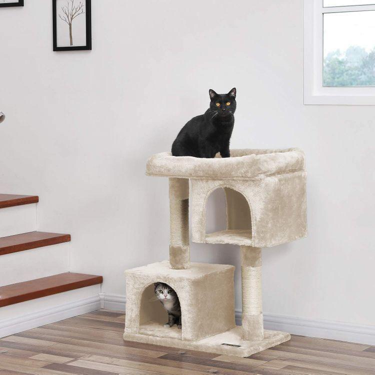 2 Condos Cat Tree Beige FredCo