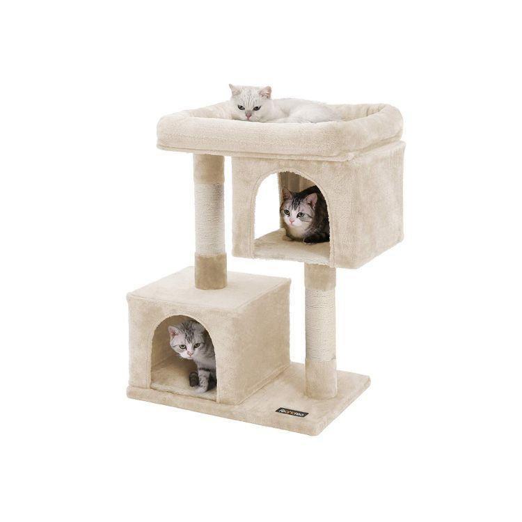 2 Condos Cat Tree Beige FredCo