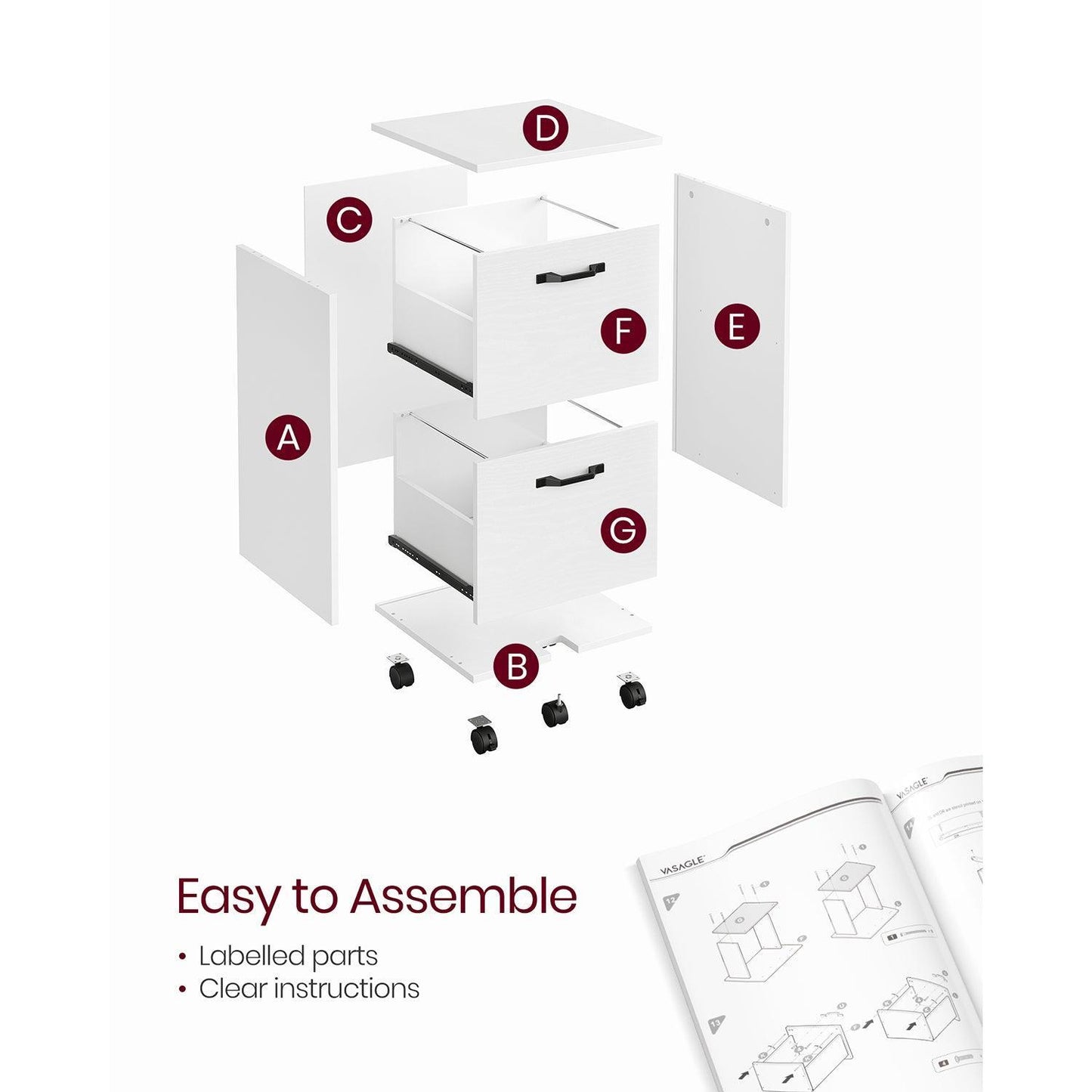 2-Drawer File Cabinet FredCo
