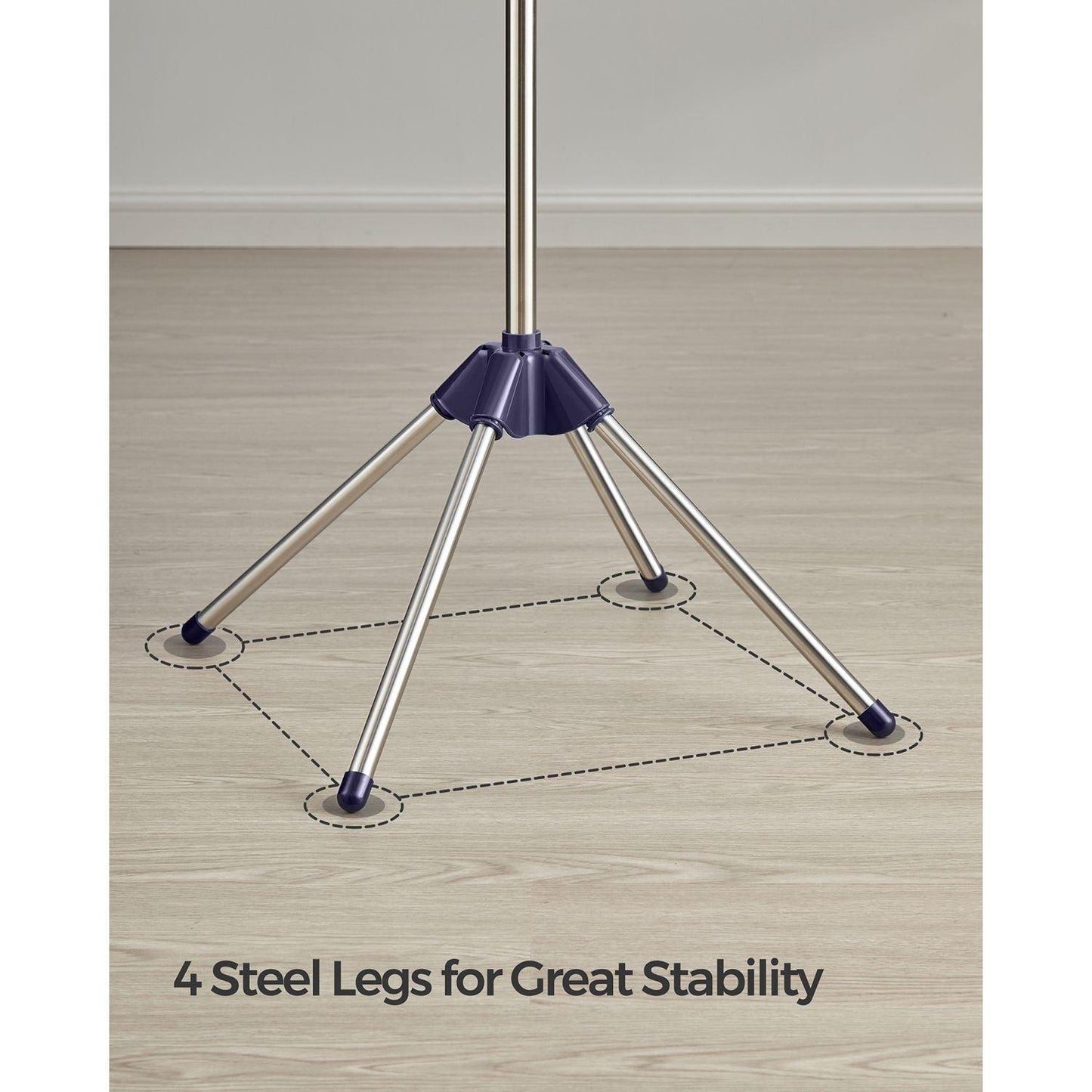 2-Tier Clothes Drying Rack Blue and Silver FredCo